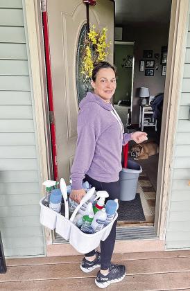 Audrey Roman comes to her clients home with her tools of the trade. Courtesy photo