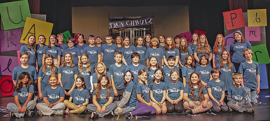 Students from Leland Public School will present ‘Matilda: The Musical’ tonight and Friday, at 7:30 p.m.; two shows Sunday at 2 and 7:30 p.m. and again next Thursday, Friday and Saturday in the school’s Performing Arts Center. Courtesy photo