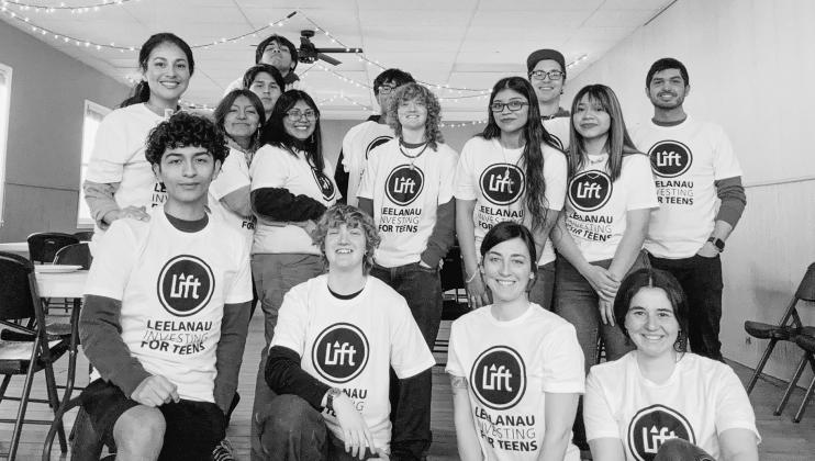 LIFT teens and staff that will be going on the Guatemala dual-exchange trip in April are pictured on March 23 at the Friendship Center at a Spanish speaking dinner fundraiser. The teens served food and spoke a bit about the upcoming trip, while people were encouraged to try their Spanish out with each other. Photo courtesy of Audrey Sharp
