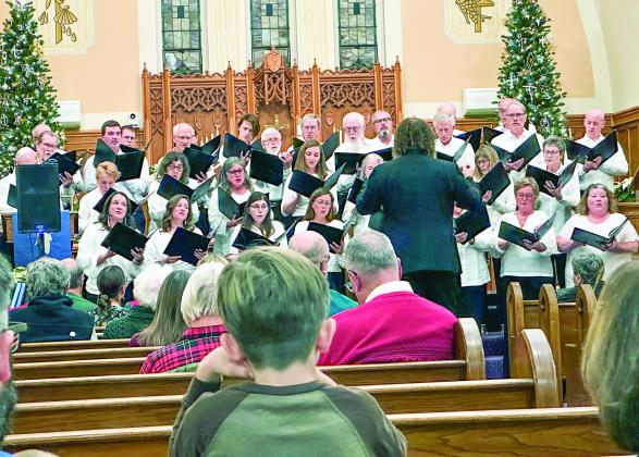 The Leelanau Community Choir performed earlier this month at the churches in Suttons Bay, Leland and Glen Arbor. Enterprise photo by Amy Hubbell