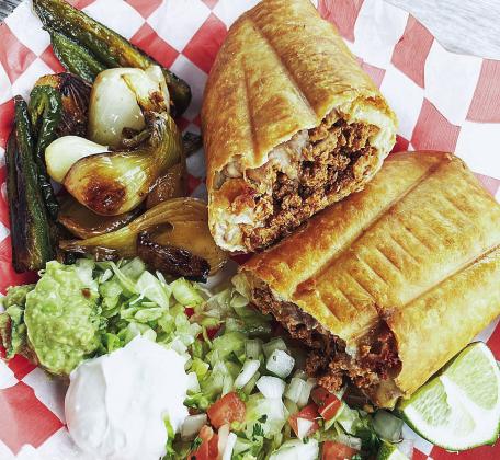 Chimichangas, pictured here, are a customer favorite at Taqueria Las Lagunas in Suttons Bay. Courtesy photo