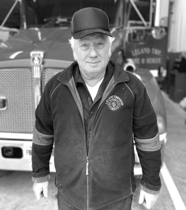 Leland Towsnhip volunteer firefighter Tim Eggert celebrated 42 years of service in 2023. Enterprise photo by Brian Freiberger