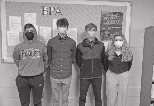 Students from Lake Leelanau St. Mary (above) and Suttons Bay (right) advanced to the state BPA competition in March. Courtesy photos