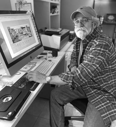 Jim DeWildt served two years in the U.S. Army during the Vietnam War as an illustrator for the Pentagon. Enterprise photo by Brian Freiberger