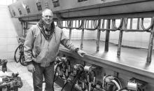 Terry Lautner installed a modern milking parlor at the family farm in Elmwood Township.